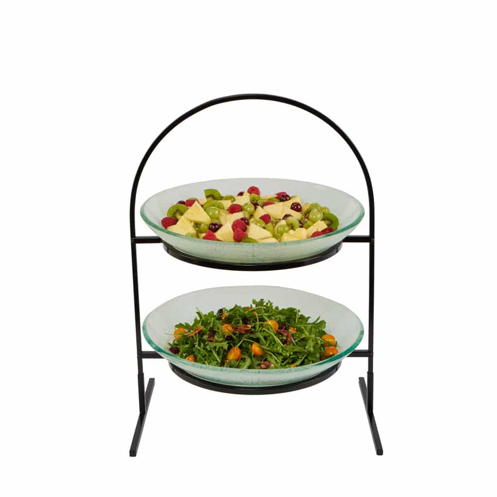 rosseto-gst08fwfp-etagere-2-st-ckig-mit-glasschalen image 1
