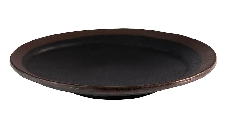 aps-marone-teller-melamin-schwarz-20-5-cm image 1