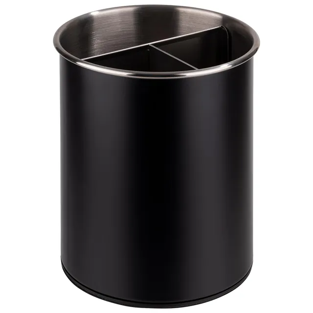 aps-table-11748-besteckbeh-lter-drehbar-schwarz-3-f-cher image 1