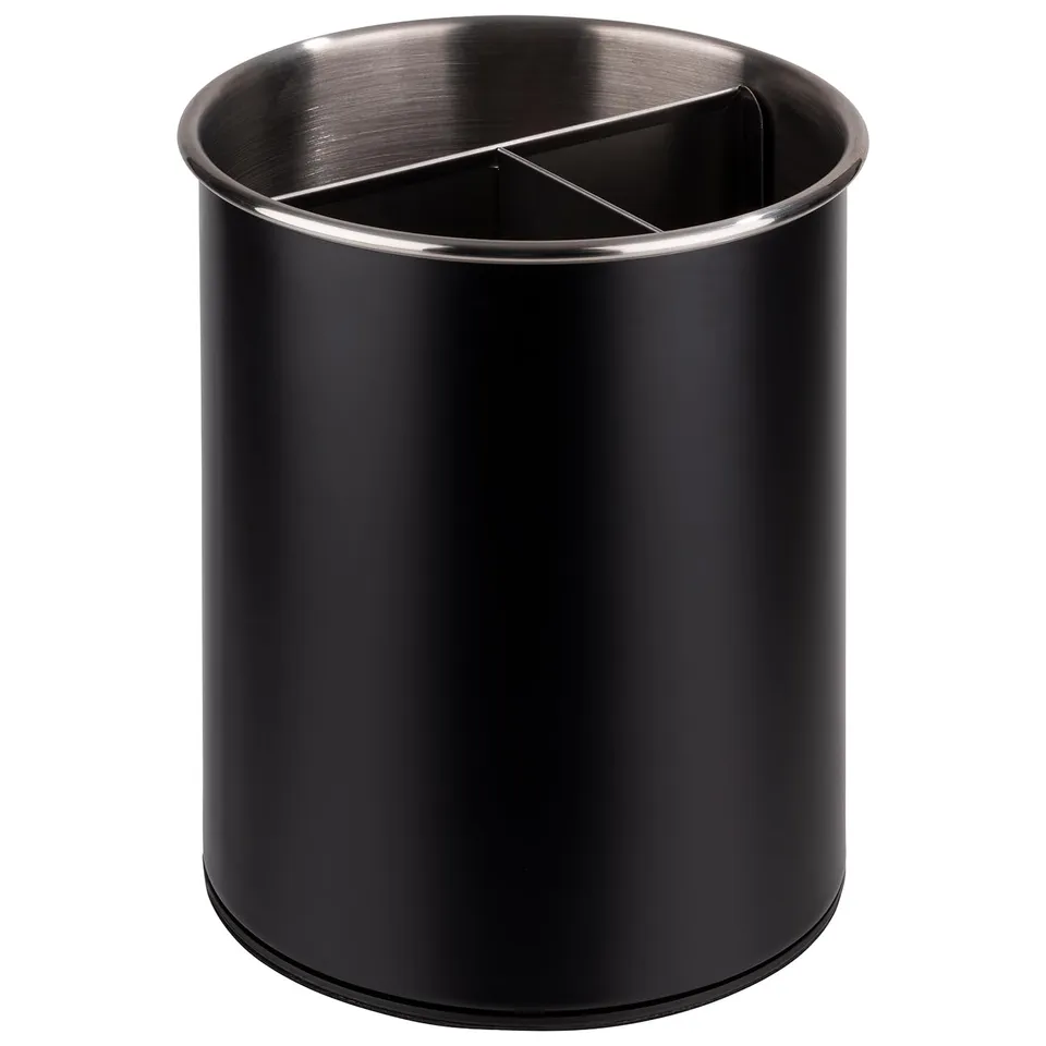 aps-table-11748-besteckbeh-lter-drehbar-schwarz-3-f-cher image 1