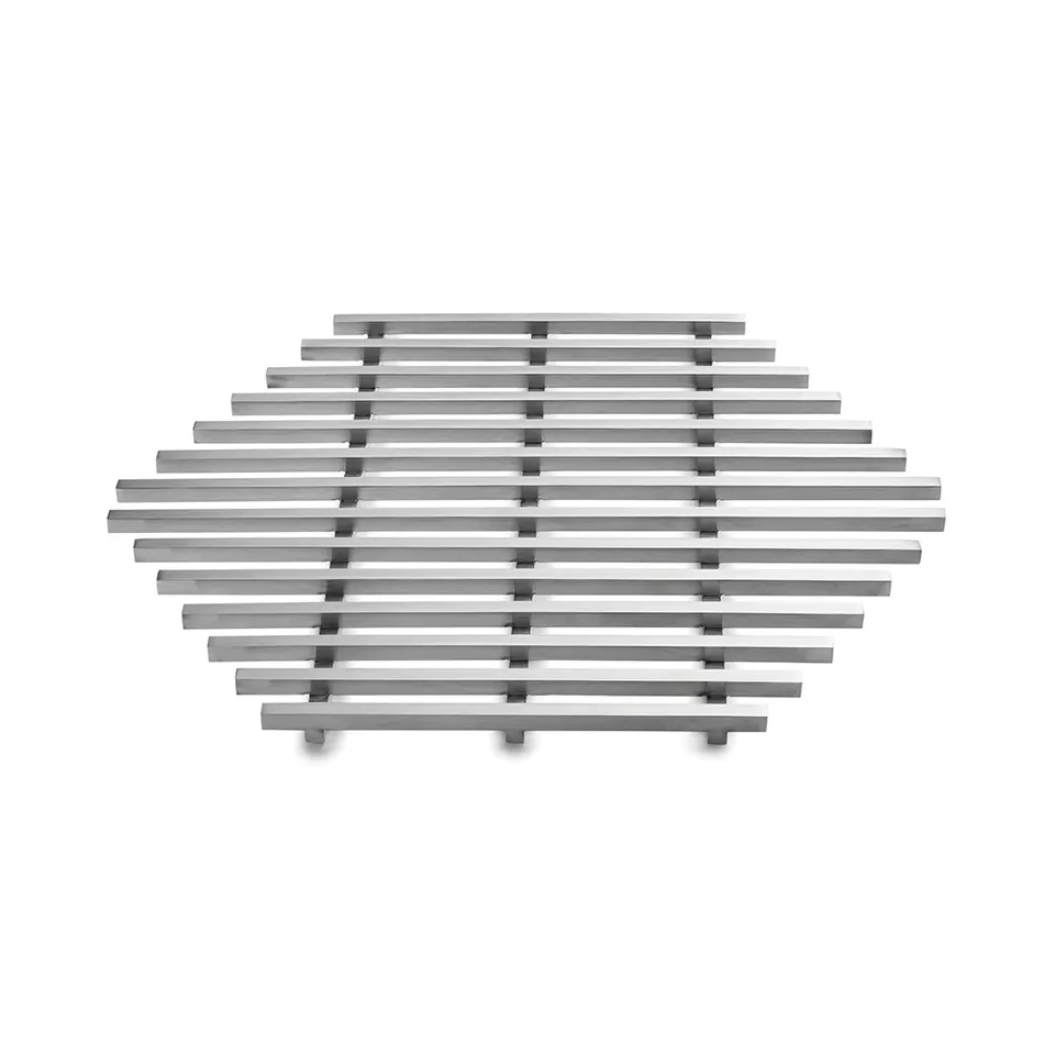 rosseto-honeycomb-track-grill-edelstahl-mittel-sm224 image 1