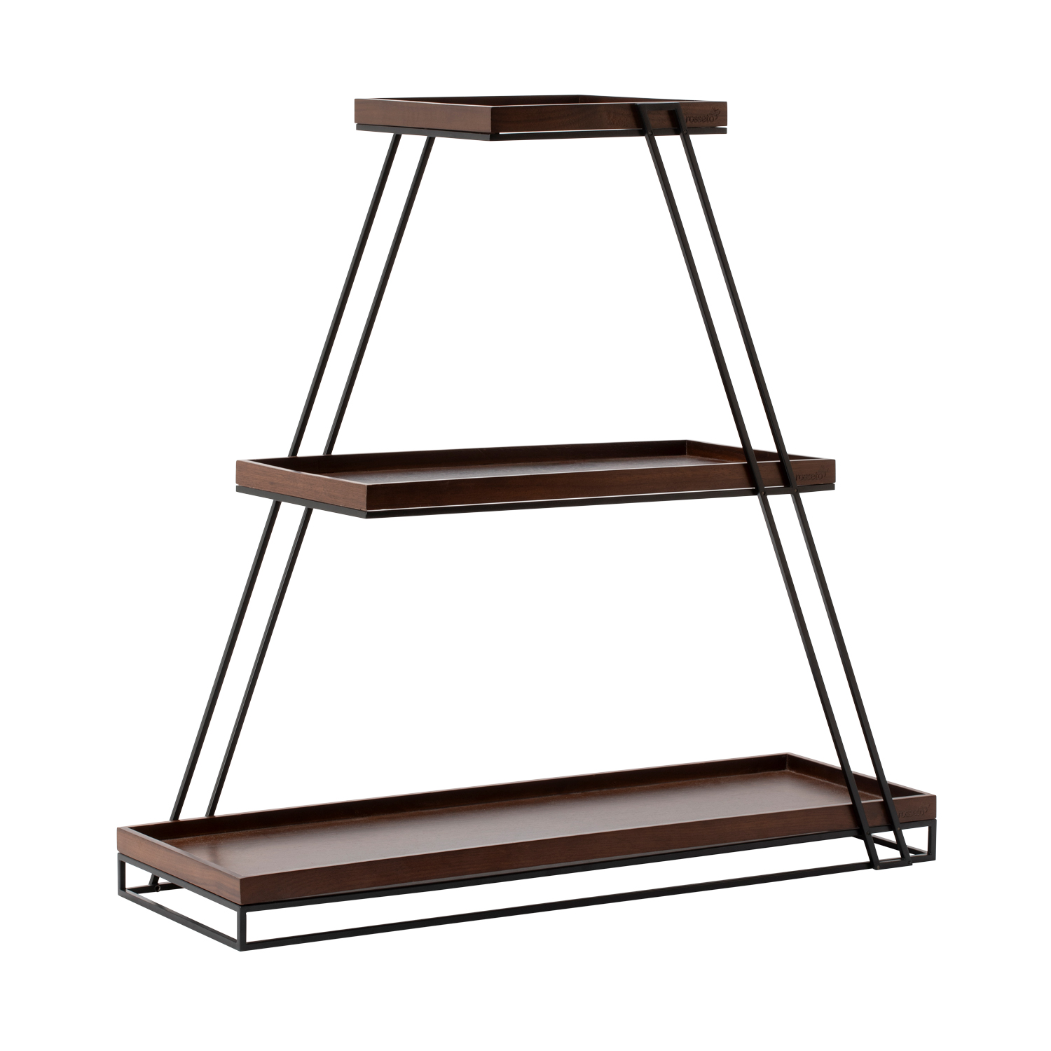 rosseto-skyrize-sr3b-w-etagere-schwarz-walnuss-mehrstufig image 4