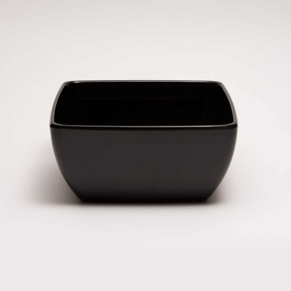 primeware-quality-melamine-bowl-viereckig-13cm-schwarz image 1