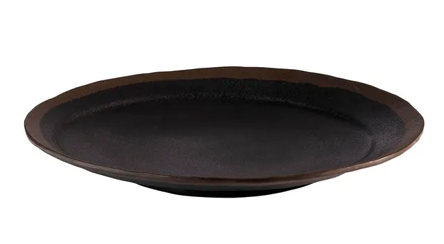 aps-marone-84730-teller-28-cm-melamin-schwarz-braun image 1