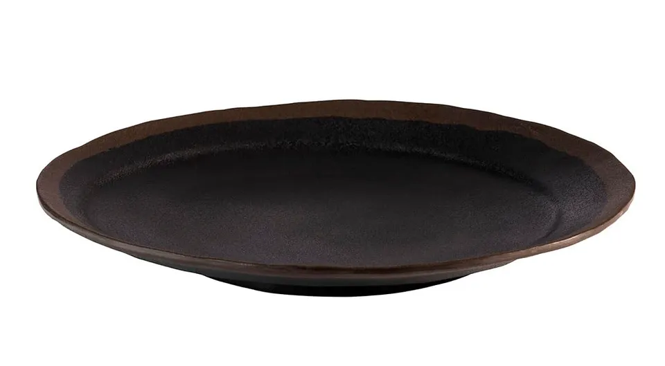 aps-marone-84730-teller-28-cm-melamin-schwarz-braun image 1