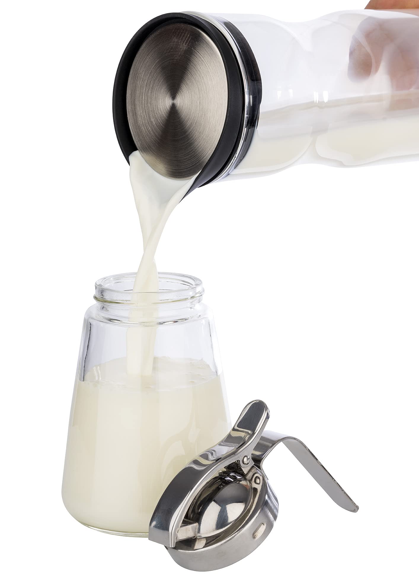 aps-table-allzweck-gie-er-glas-edelstahl-honig-milch image 2