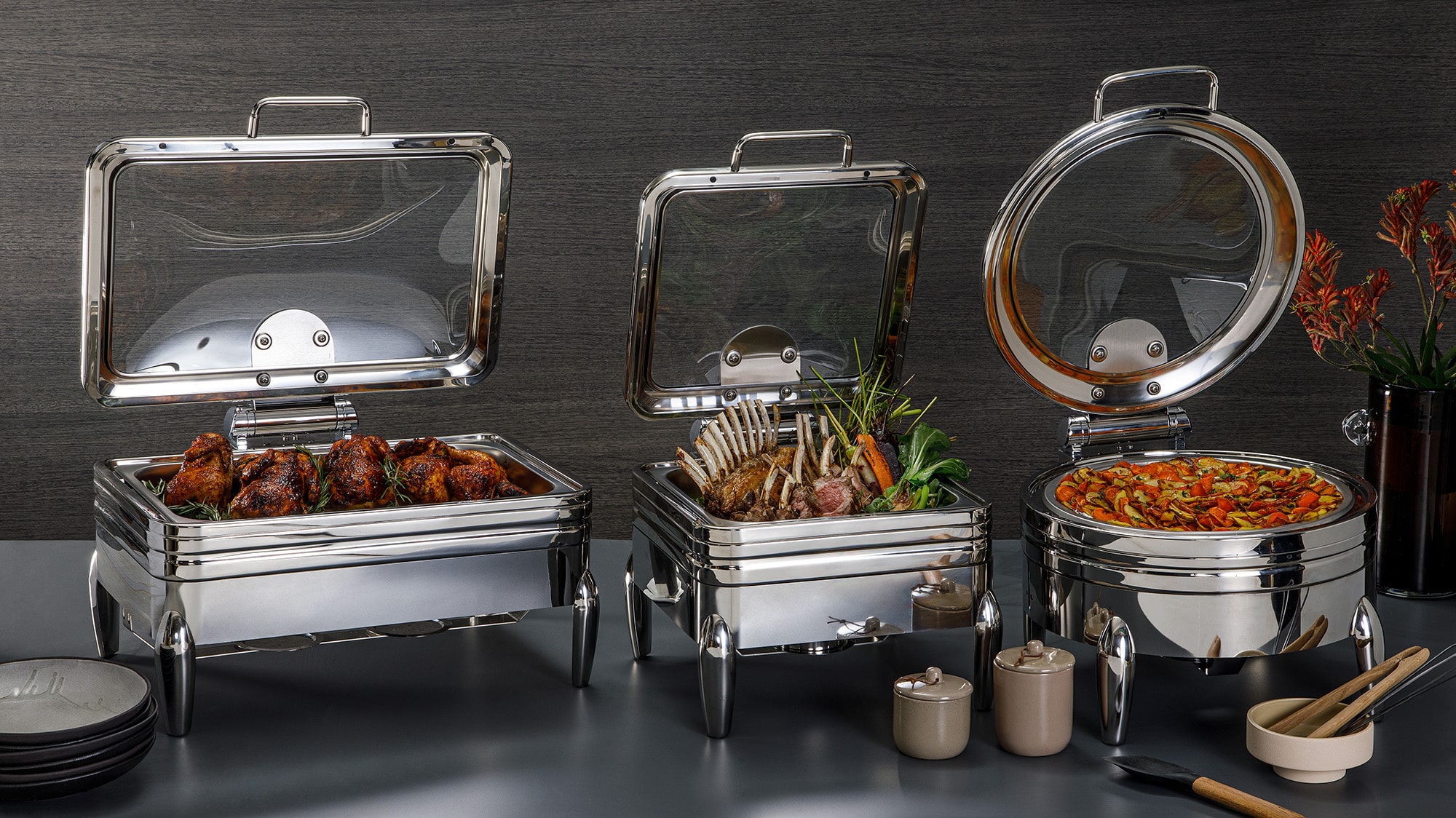 rosseto-multi-chef-dampfbeh-lter-rund-smm063-buffet-gn image 2