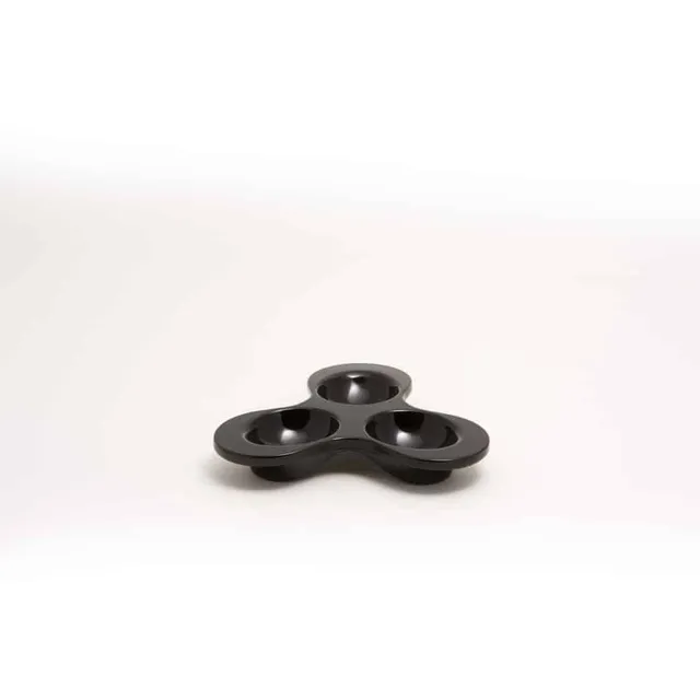 primeware-quality-melamine-tapas-kleeblatt-schale-schwarz-17cm image 1