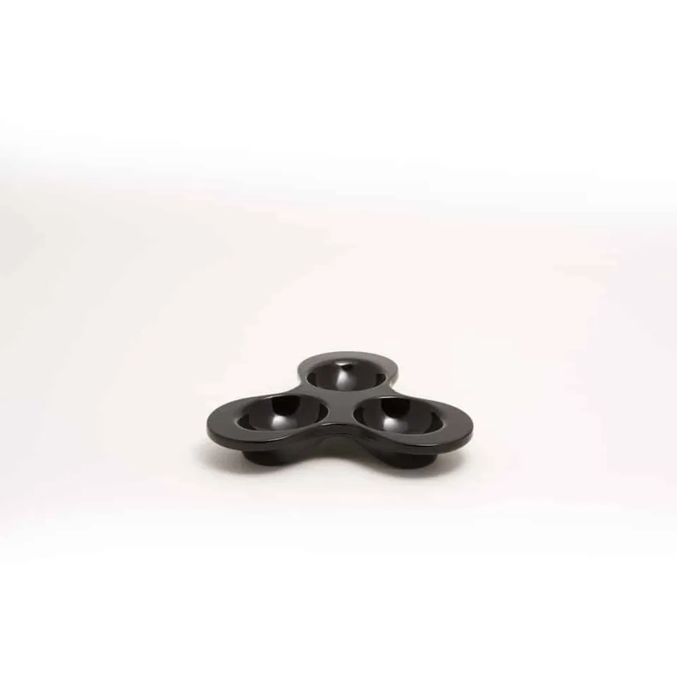 primeware-quality-melamine-tapas-kleeblatt-schale-schwarz-17cm image 1