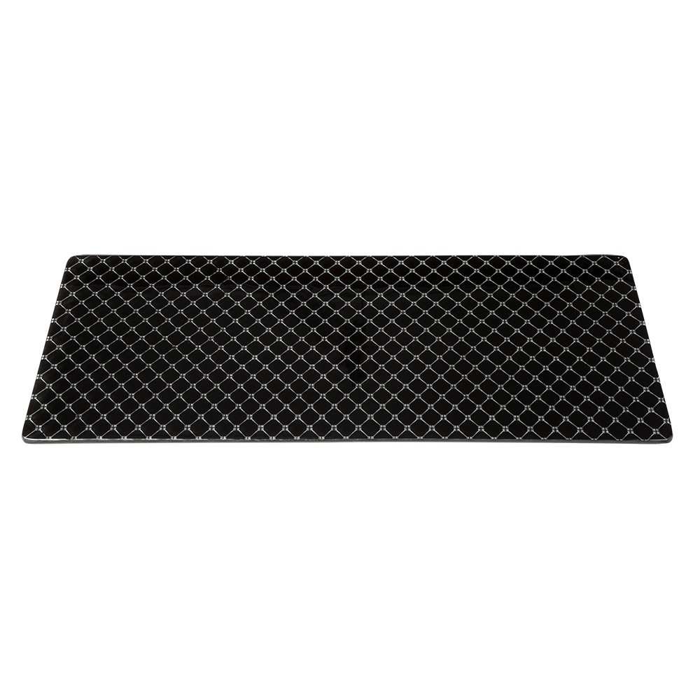 rosseto-ven-glass-gls026b-servierplatte-glas-schwarz-eckig image 1