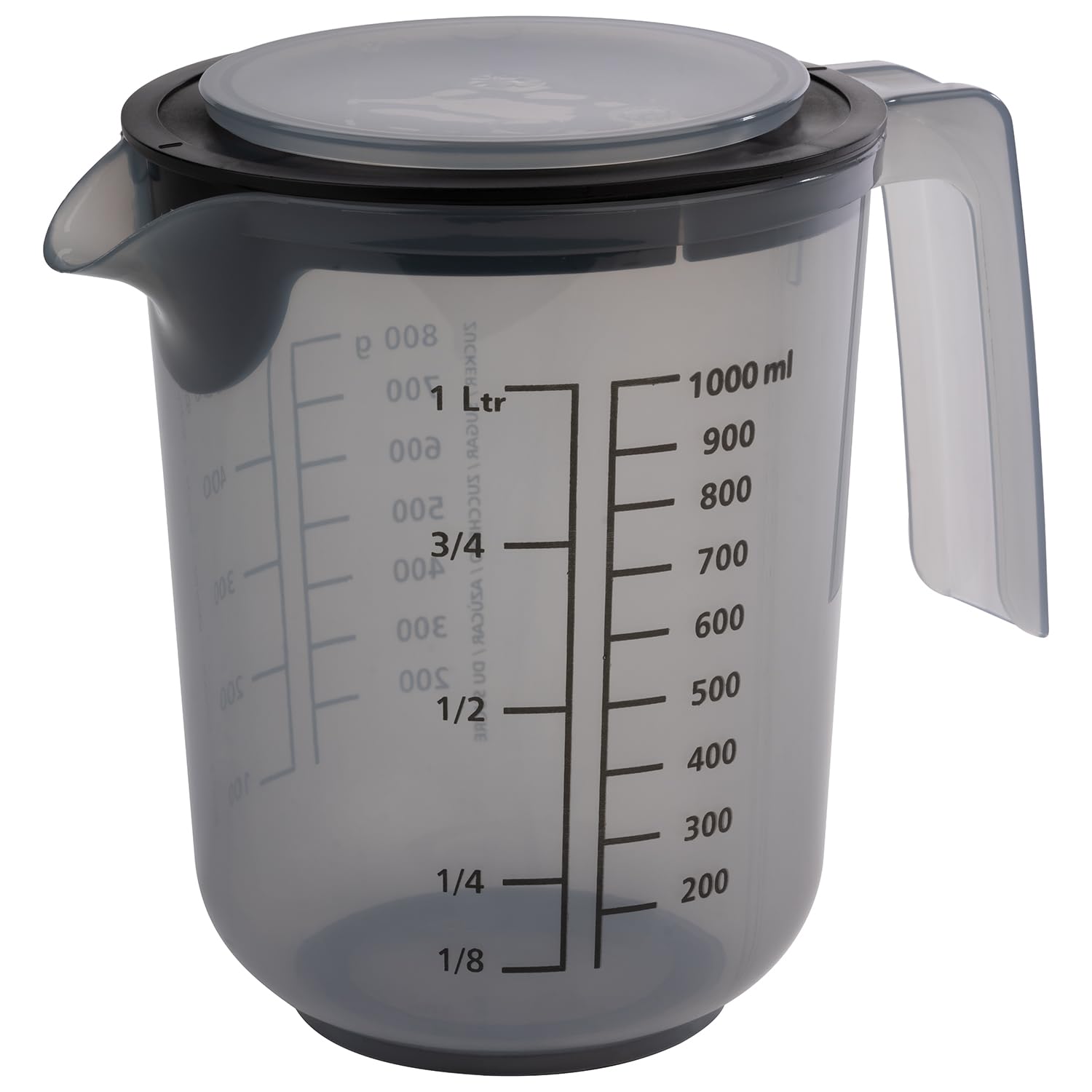 aps-classic-30072-r-hrbecher-mit-deckel-grau-1-liter image 1
