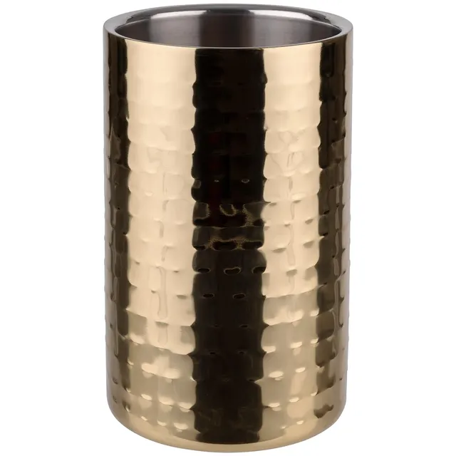 aps-bar-36128-flaschenk-hler-hammerschlag-gold-edelstahl image 1