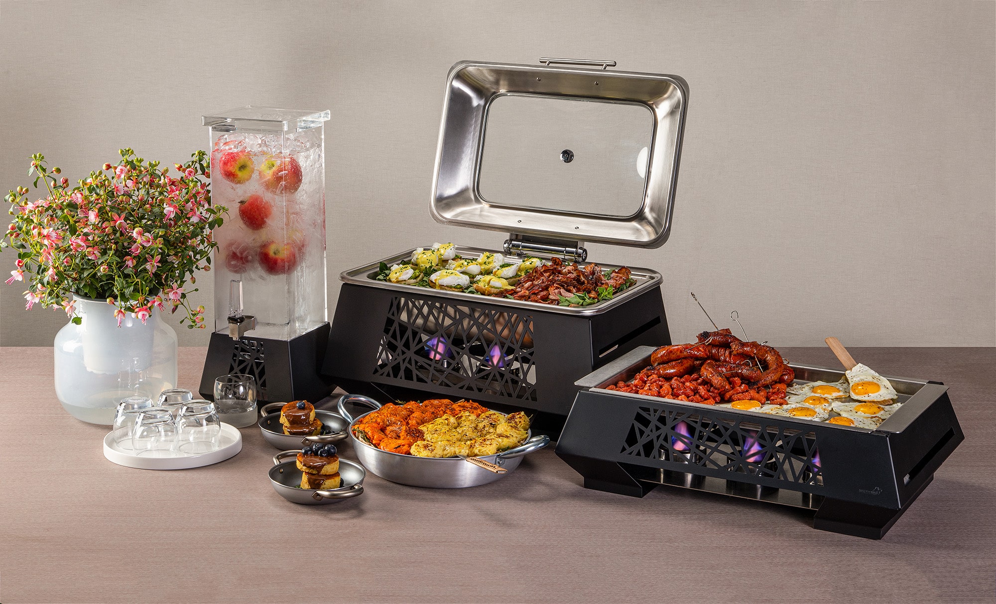 rosseto-geo-multi-chef-sk064-chafing-dish-schwarz-10-zoll image 2