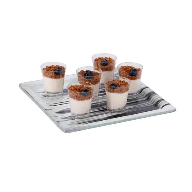 rosseto-aroma-gls060bw-servierplatte-glas-eckig-schwarz-wei image 1