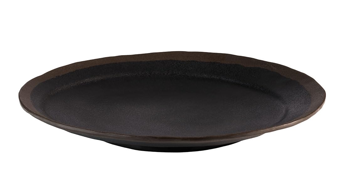aps-marone-84730-teller-28-cm-melamin-schwarz-braun image 1