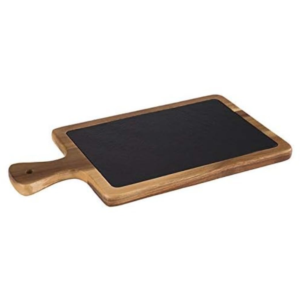 aps-stone-art-810-servierbrett-holz-schiefer-34x18-cm image 1