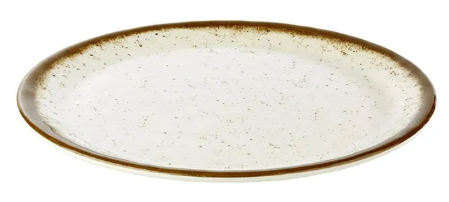 aps-stone-art-84512-teller-30-cm-creme-braun-melamin image 1