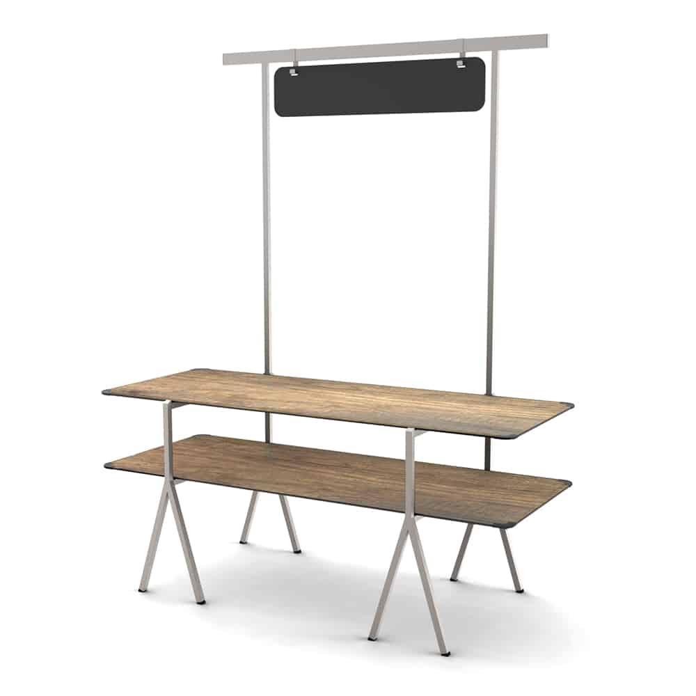rosseto-modulite-mt-200w-tischregal-walnuss-hpl-rechteckig image 5