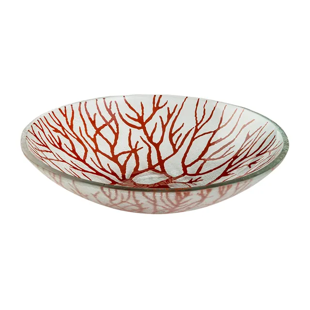 rosseto-kalderon-radici-gls046c-glasschale-cognac-14-zoll image 1