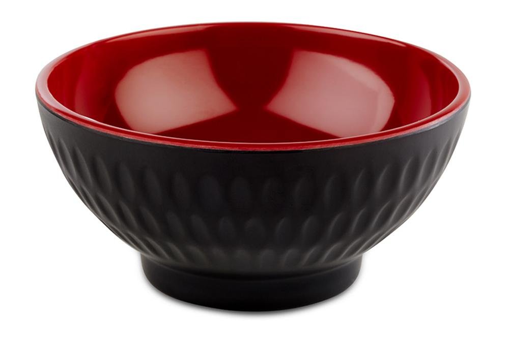 aps-asia-plus-15417-schale-melamin-3er-set-schwarz-rot-9-5-cm image 1