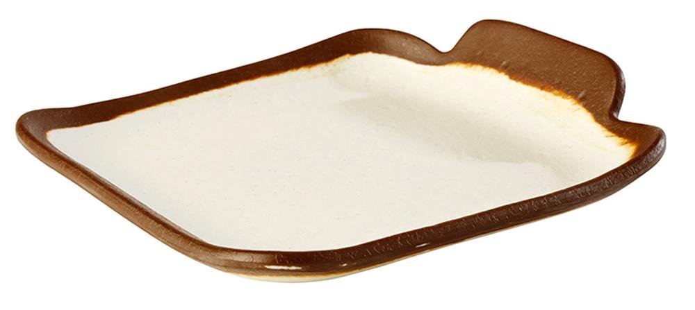 aps-marone-crocker-teller-melamin-14x13-cm-creme-braun image 1