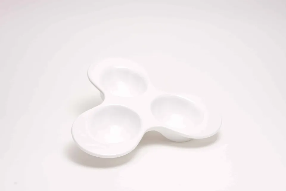 primeware-quality-melamine-tapas-schale-kleeblatt-wei image 1