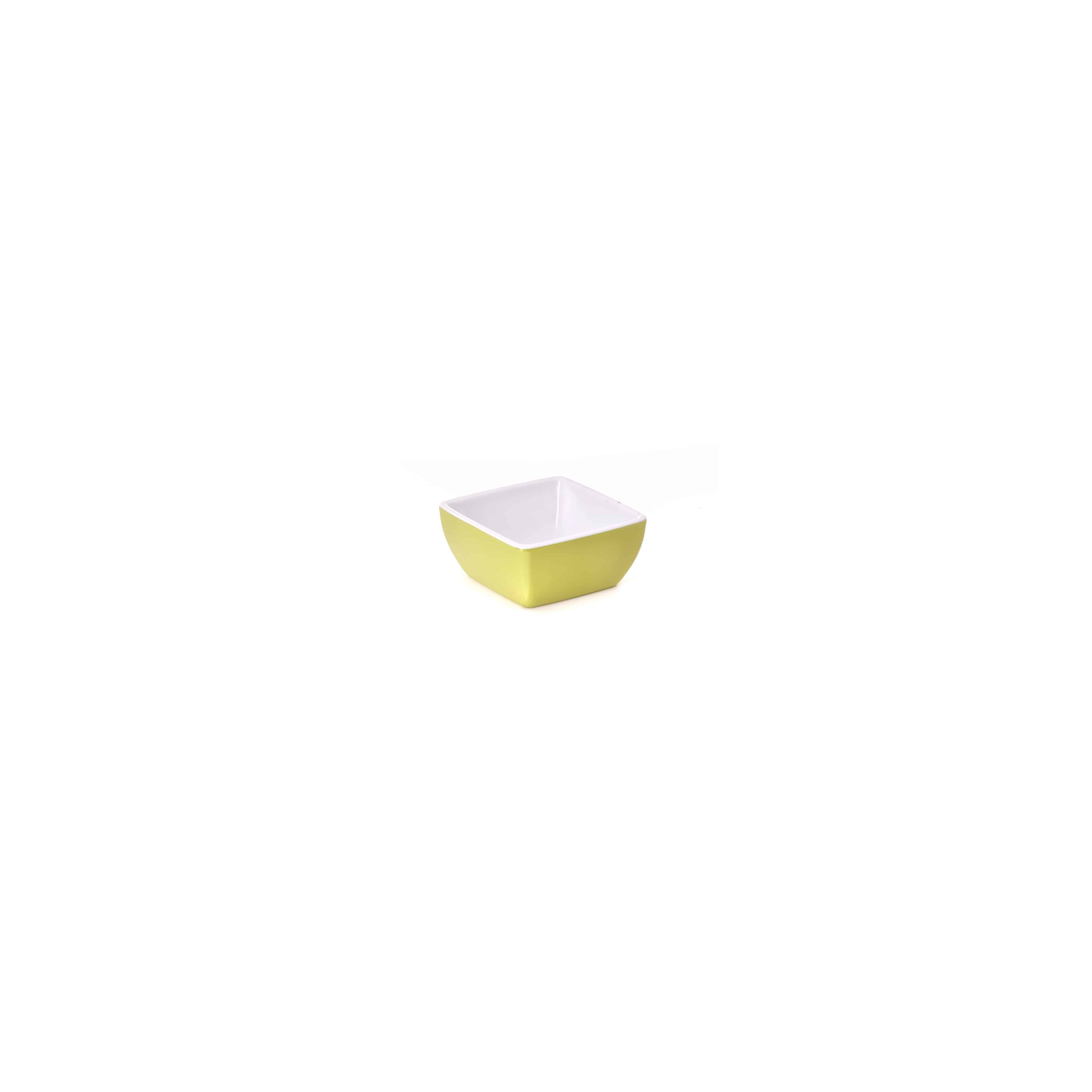 primeware-quality-melamine-schale-eckig-gr-n-wei-9-cm image 1