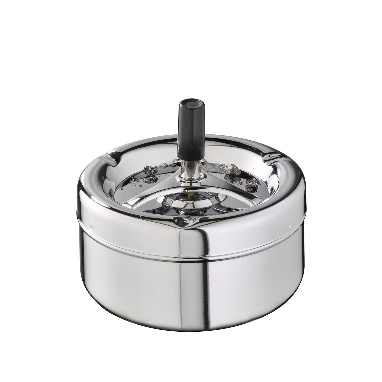 aps-bar-54-klassiker-aschenbecher-drehknopf-silber-13-cm image 3