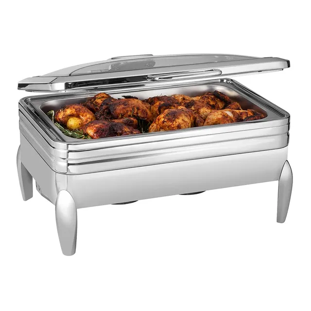 rosseto-cp401f-chafing-dish-glasdeckel-edelstahl-induktion image 1