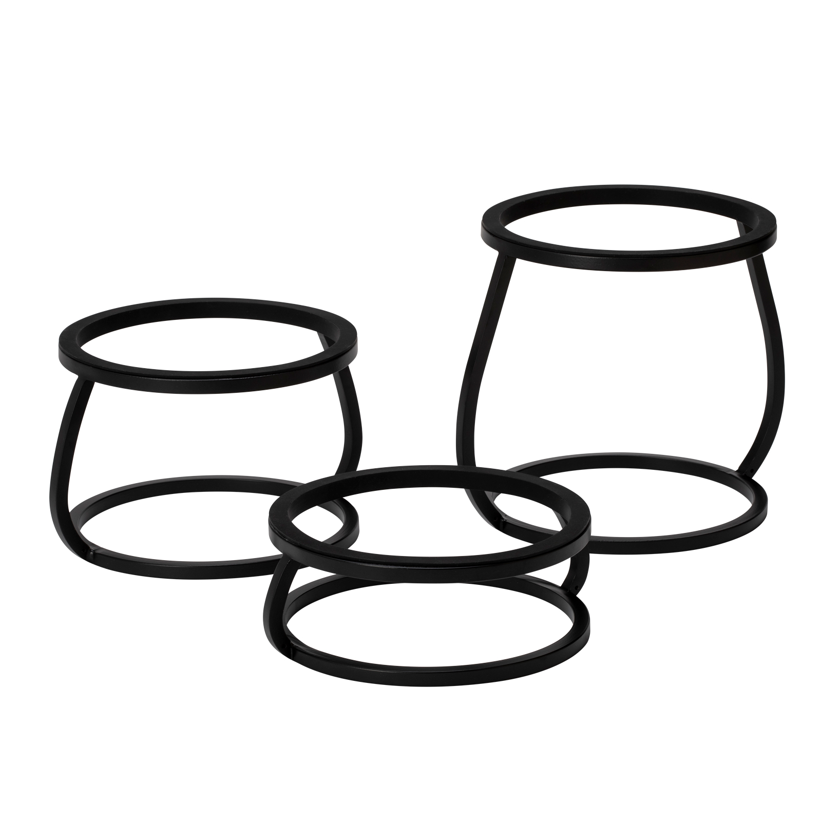 rosseto-rise-up-rur358s-b-buffetst-nder-set-schwarz-3-teilig image 1