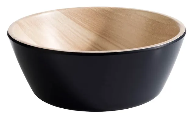 aps-frida-84606-schale-12-5-cm-schwarz-holzoptik-melamin image 1
