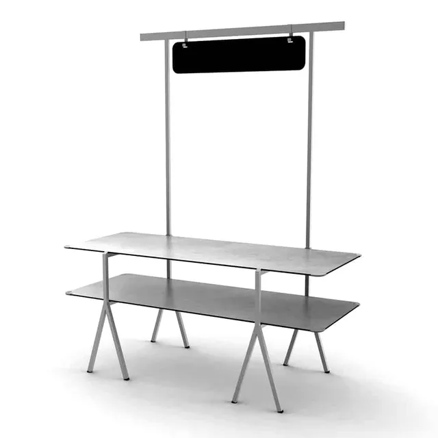 rosseto-modulite-mt-2003cgs-buffettisch-set-2-ebenen-grau image 1
