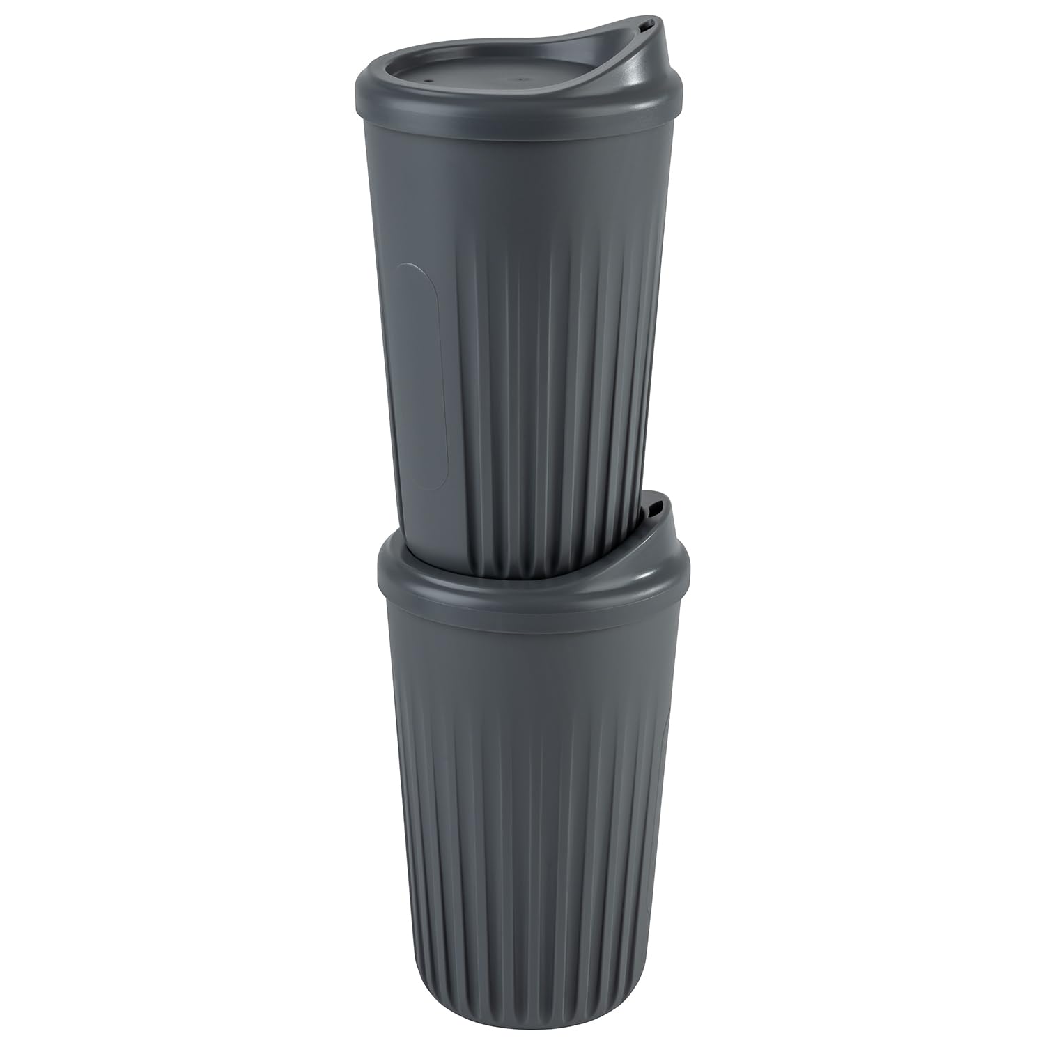 aps-go-mehrwegbecher-set-2x-400-ml-anthrazit-pp-mit-deckel image 2