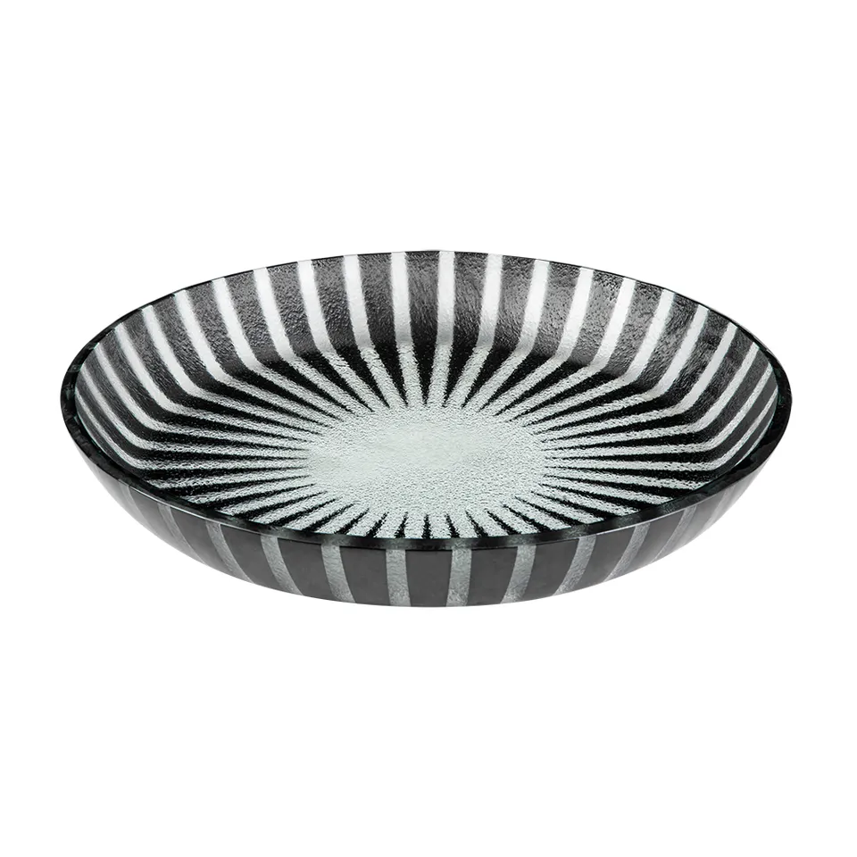 rosseto-kalderon-stelo-glasschale-schwarz-35-cm-2er-gls042b image 1