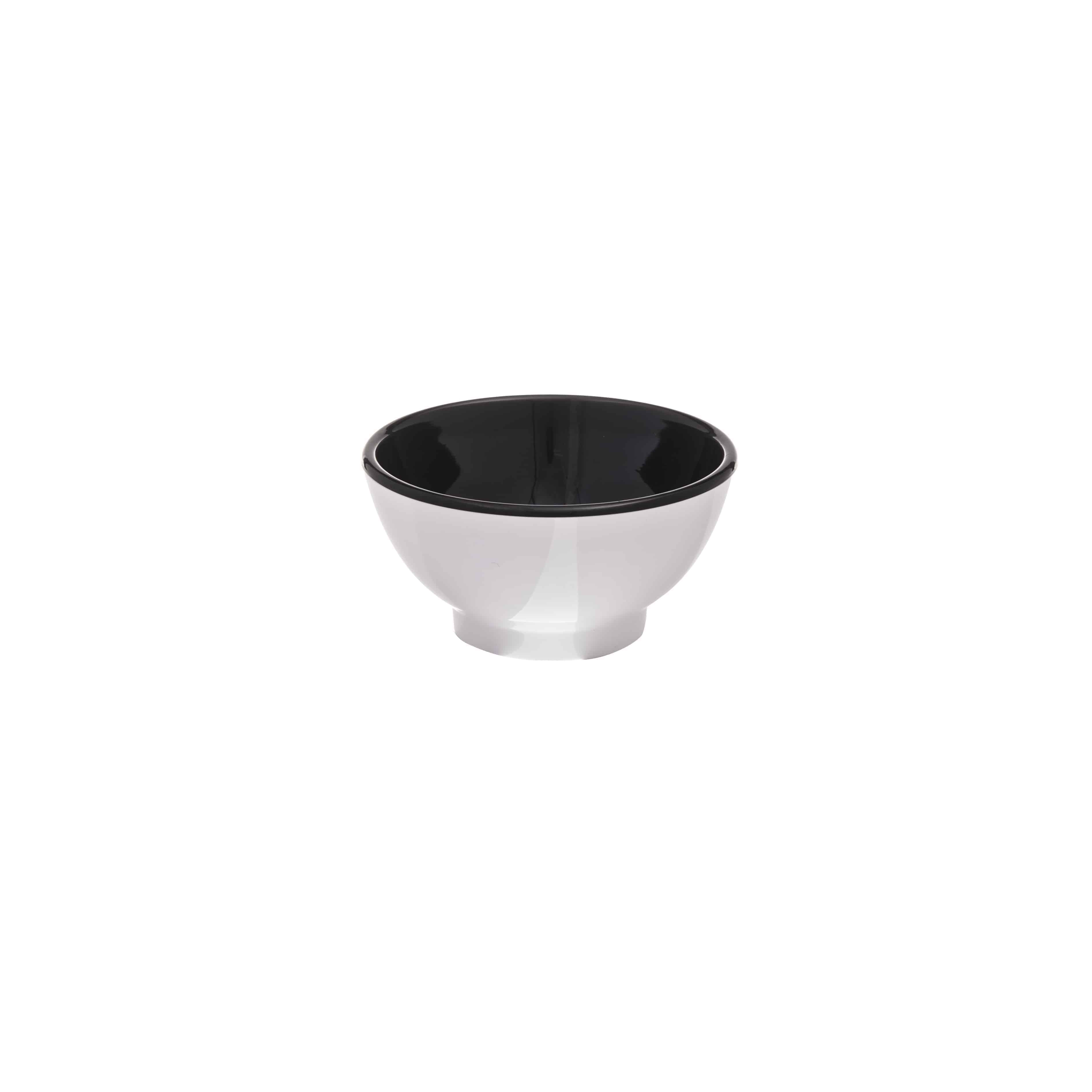 primeware-quality-melamine-duo-tone-sch-ssel-25cm-wei-schwarz image 1