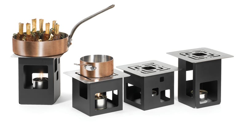 rosseto-chafing-dishes-sm170-brennerst-nder-schwarz-matt-eckig image 2