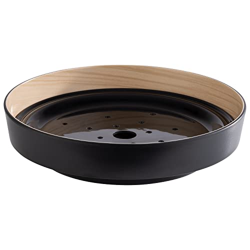 aps-frida-85230-melaminschale-25-5-cm-mit-abtropfeinsatz-holzoptik image 5