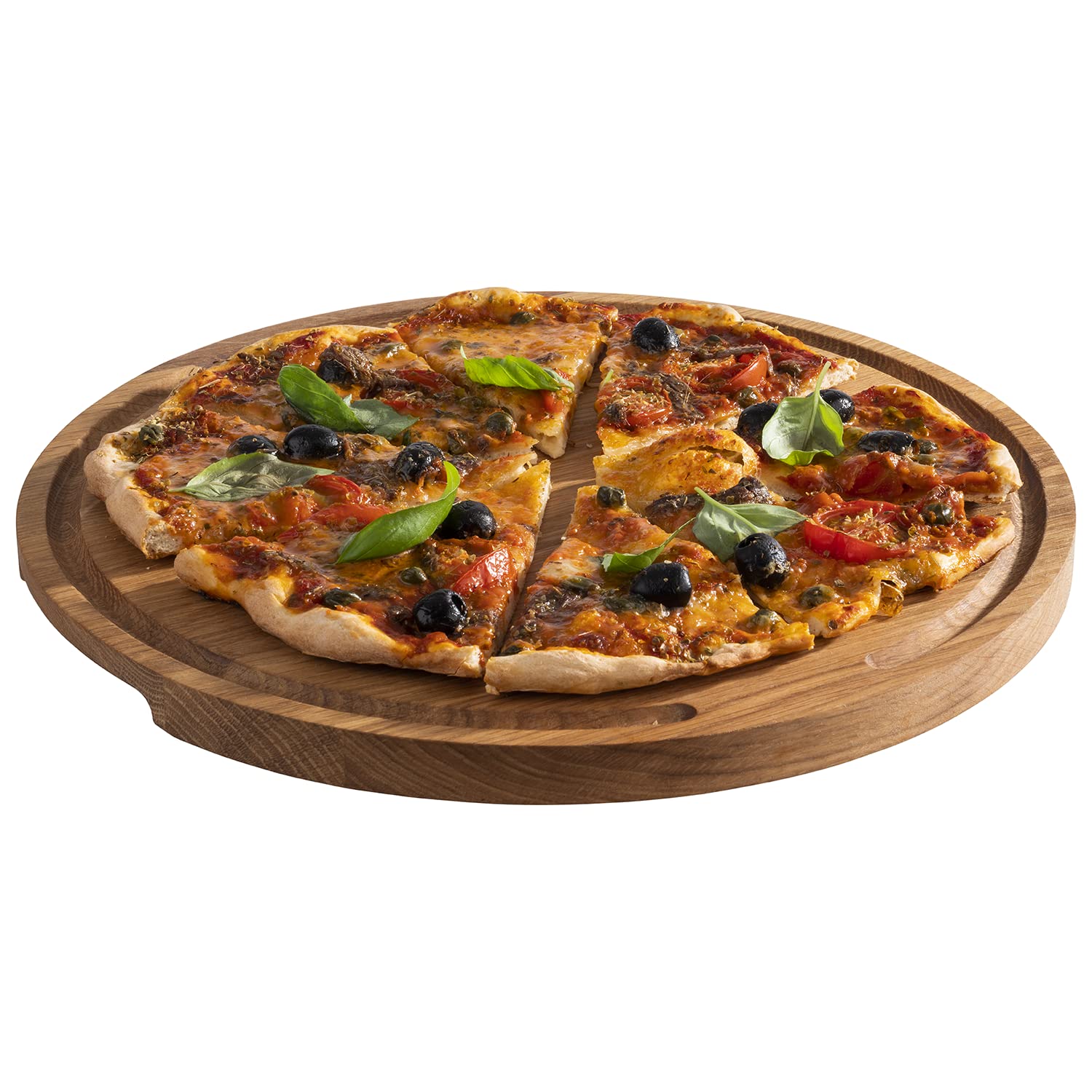 aps-table-757-servierbrett-pizza-eiche-34-cm image 2