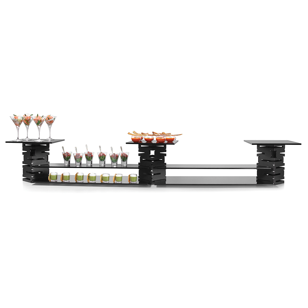 rosseto-skycap-sk022-chafing-dish-riser-set-schwarz-10-tlg image 1