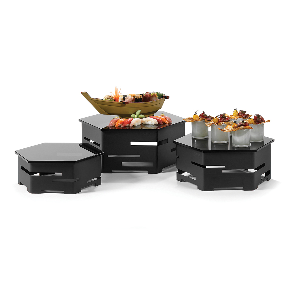 rosseto-honeycomb-sk018a-riser-set-6-tlg-schwarz-matt image 1