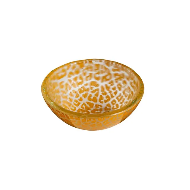 rosseto-kalderon-foglia-mustard-glasschale-rund-12er-set-senf image 1