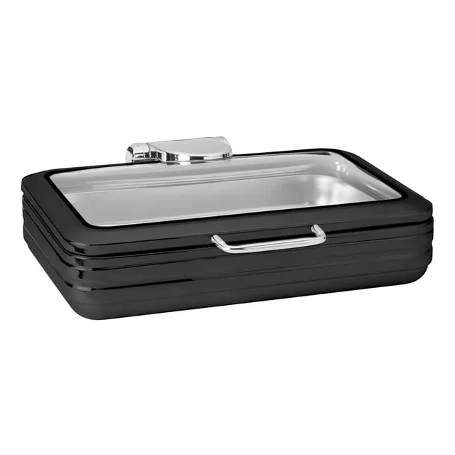 rosseto-de-luxe-cp401-bk-chafing-dish-schwarz-glasdeckel image 1