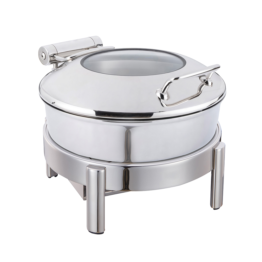 rosseto-vista-gw40eslk-ch-chafing-dish-chrom-rund-4-22-qt-m-gestell image 1