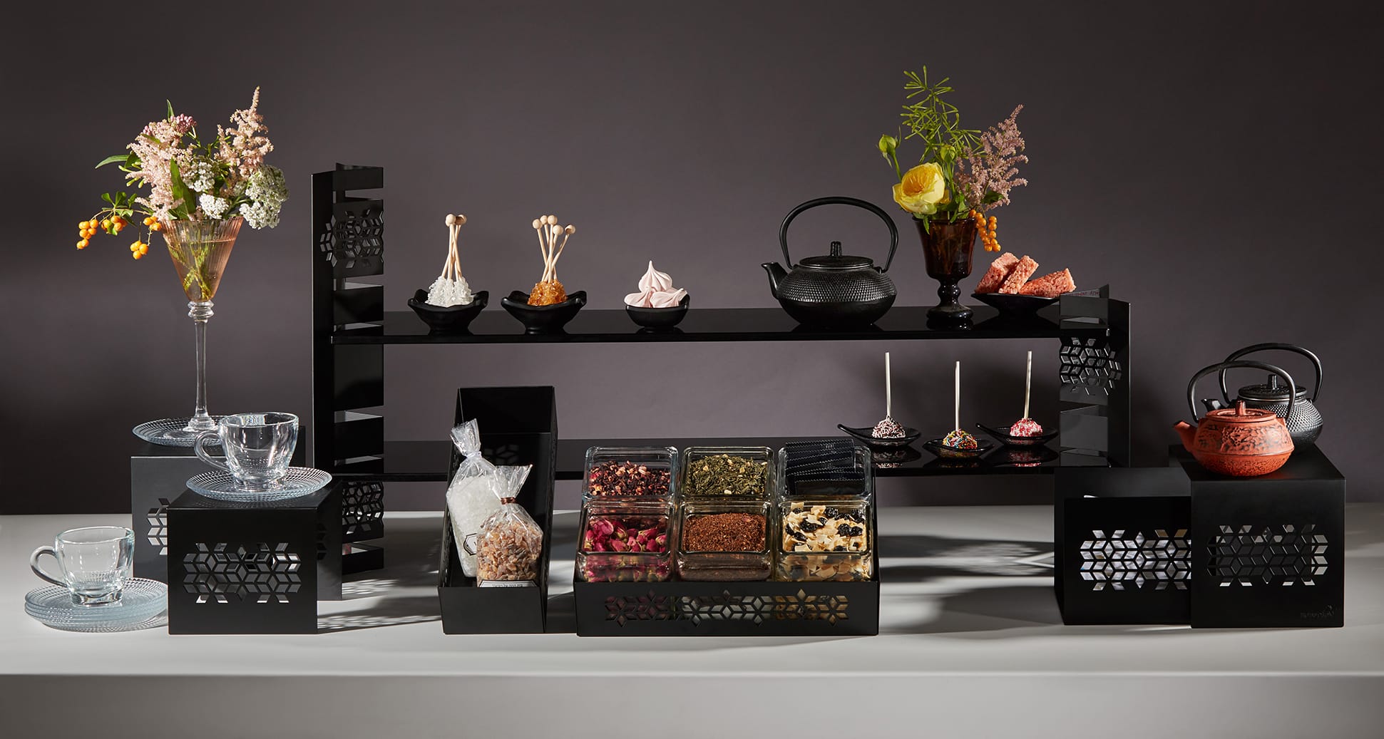 rosseto-mosaic-sk054-buffet-erh-hung-schwarz-2er-set-matt image 2