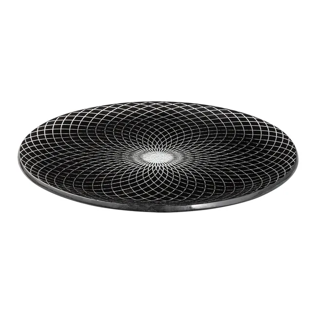 rosseto-ven-spiro-servierplatte-glas-schwarz-33cm-2er-gls037b image 1