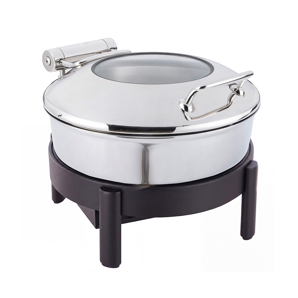 rosseto-vista-gw40eslk-chbk-chafing-dish-rund-4-22-qt-schwarz image 1