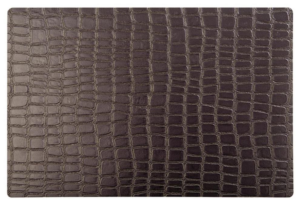aps-table-60537-tischset-croco-braun-30x45-kunststoff image 1