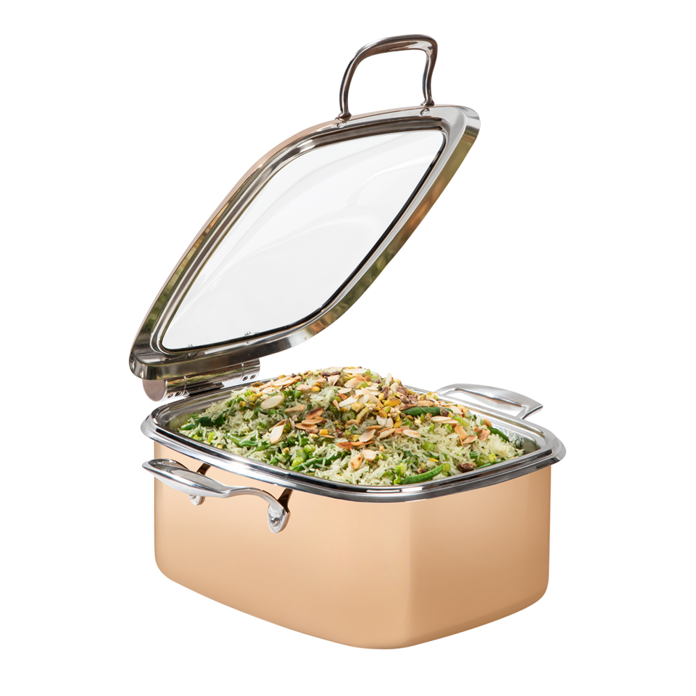 rosseto-le-dish-gwd295el-gr-chafing-topf-4-2-qt-gold-eckig image 1