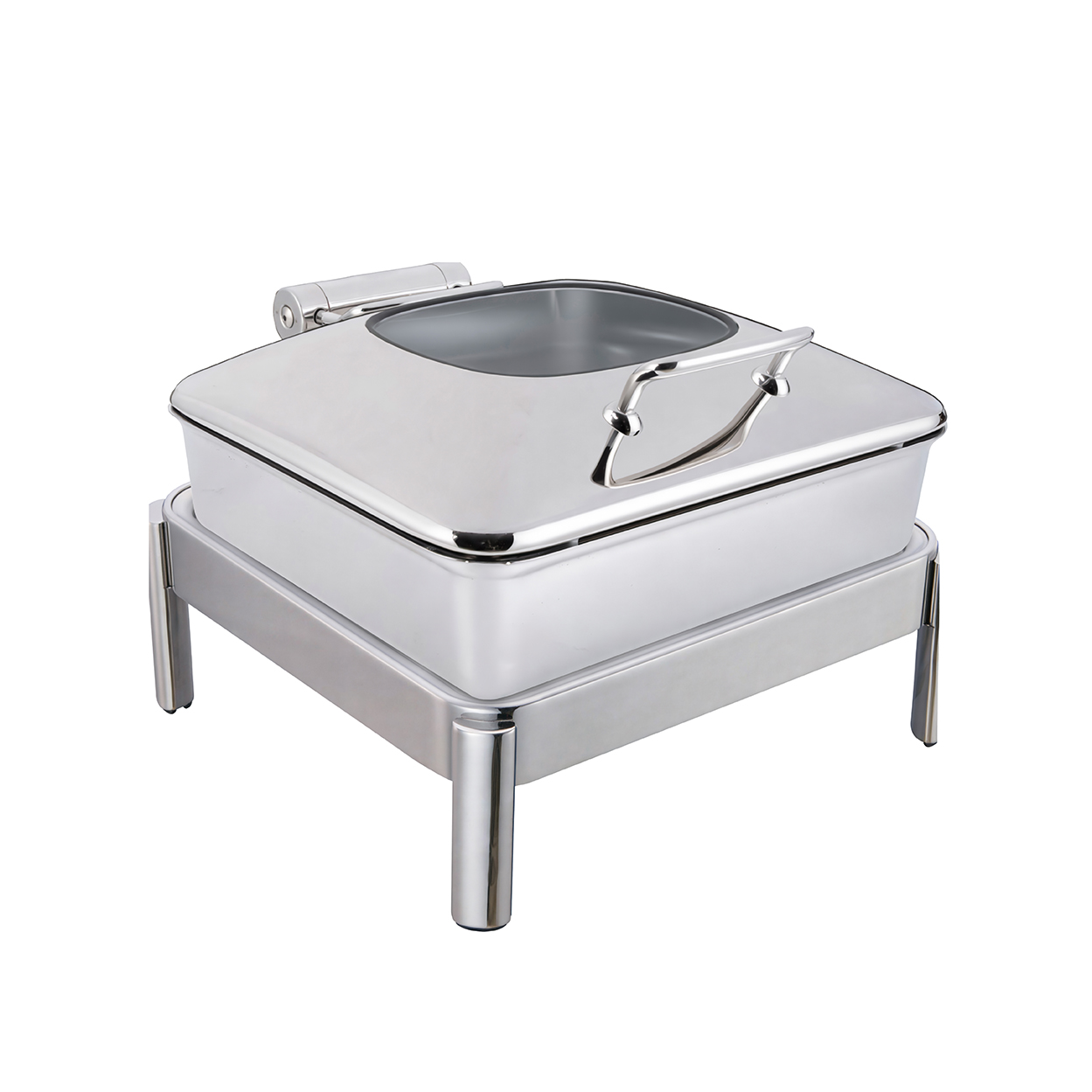 rosseto-vista-gw32eslk-ch-chafing-dish-eckig-chrom-6-34-qt image 1
