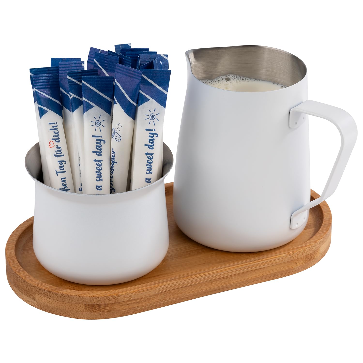 aps-bamboo-milch-und-zucker-set-5-tlg-wei-bambus image 3
